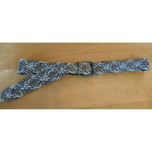 Women's Fabric Braided Belt Multicolor 16W 48 inches long & 1 3/4 wide